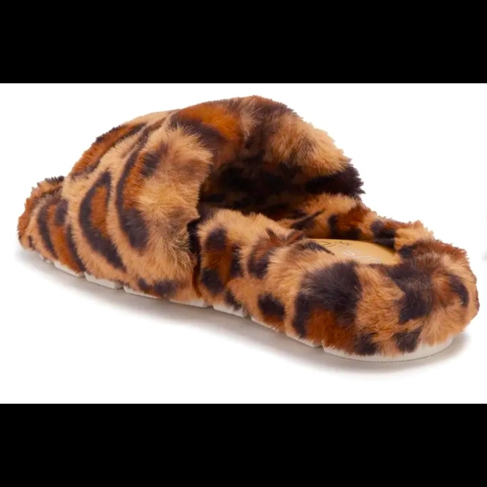 JSlides Lovlie Faux Fur Sandal